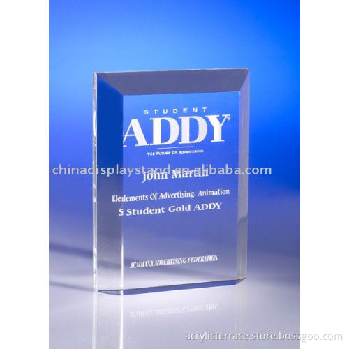 Large Bevel Rectangle Acrylic Award